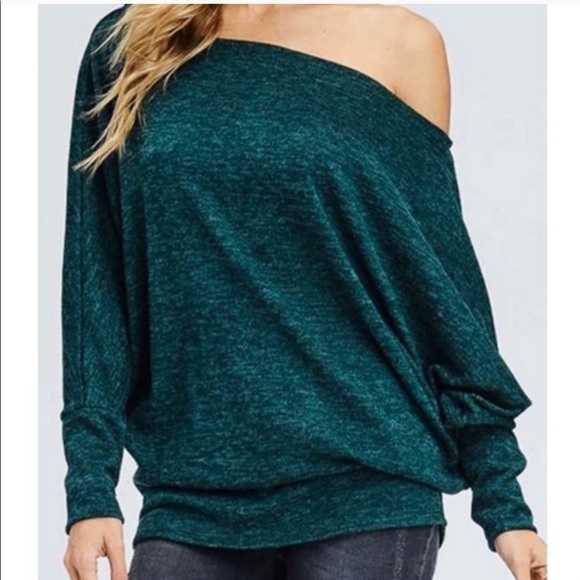 Marbled Knit Dolman Top Rust - Picture 7 of 7